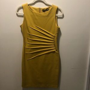 Mustard Yellow Business Dress